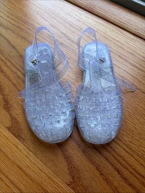 Girls Children’s Place Glitter Clear Jelly Sandals - Sparkle